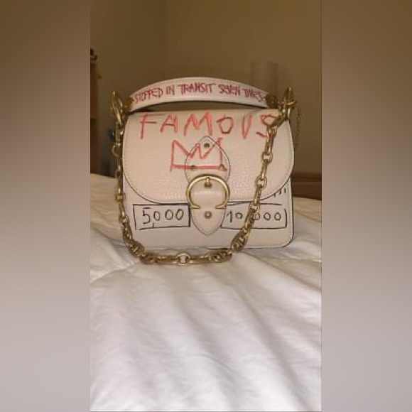 COACH x Jean-Michel Basquiat Beat Leather Crossbody - Picture 7 of 10